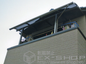 のバルコニー・ベランダ屋根 ライザーテラスII R型 屋根タイプ 単体 積雪〜20cm対応 施工例