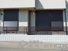 のフェンス・柵 カムフィX5型フェンス 施工例