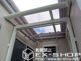 のバルコニー・ベランダ屋根 パワーアルファ F型 屋根タイプ 単体 積雪〜30cm対応 施工例