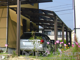 のカーポート プレシオスポート　単体　積雪〜20cm対応 施工例