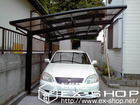 のカーポート カーブポートシグマ? 単体 積雪〜20cm対応 施工例