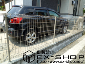 のフェンス・柵 ハイグリッドフェンスＵＦ8型 フリーポールタイプ 施工例