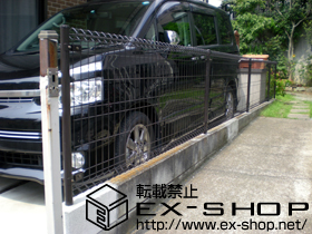 のフェンス・柵 イーネットフェンス 1M型 水平地用 施工例