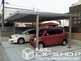 のカーポート レオンポートneo 2台用　積雪〜50cm対応 施工例