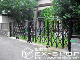 のカーゲート トリップゲート PA型 ノンレール 両開き 施工例