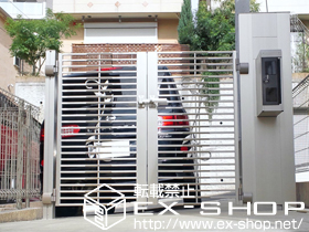 の門扉 シンプルモダン10型門扉 施工例