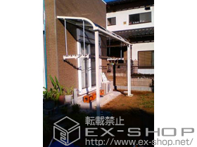 のテラス屋根 ライザーテラスII R型 テラスタイプ 単体 積雪〜20cm対応 施工例