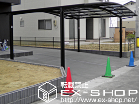 のカーポート カーブポートシグマIII ワイド　積雪〜20cm対応 施工例