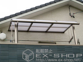 のバルコニー・ベランダ屋根 ライザーテラスII R型 屋根タイプ  積雪〜20?対応 施工例