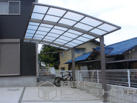 のカーポート カーブポートシグマ? 積雪〜30cm対応 施工例