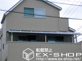 のバルコニー・ベランダ屋根 ライザーテラスII R型 連棟 屋根タイプ 施工例