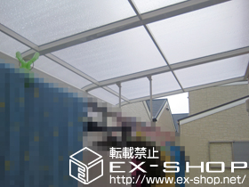 のバルコニー・ベランダ屋根 ライザーテラスII R型 屋根タイプ 単体 施工例