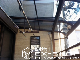 のバルコニー・ベランダ屋根 プレシオステラス R型　単体 屋根タイプ 施工例