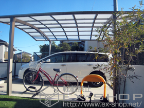 のカーポート カーブポートシグマ?ワイド 積雪〜30?対応 施工例