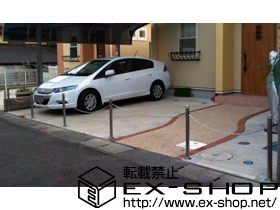 の スペースガード S48型 埋込式 キー付き 施工例