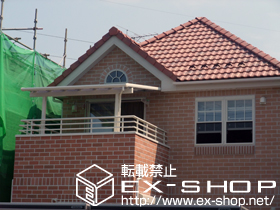 のバルコニー・ベランダ屋根 パワーアルファ F型 屋根タイプ　積雪〜30cm　対応 施工例