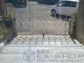 のカーゲート トリップゲート PA型 ノンレール 片開き 施工例