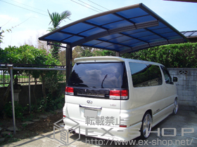 のカーポート プレシオスポート 単体 積雪〜20?対応 施工例