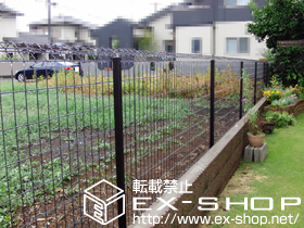 のフェンス・柵 イーネットフェンス1F型 自由柱 施工例