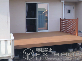 のウッドデッキ リコステージII 単体 施工例