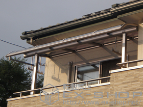 のテラス屋根 プレシオステラス R型 屋根タイプ 施工例