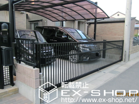 のカーゲート ワイドオーバードアS2型 手動式 施工例