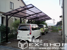 のカーポート カーポート2CP-U型 縦連棟 積雪〜20cm対応 施工例