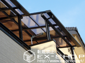 のバルコニー・ベランダ屋根 ライザーテラスII F型 屋根タイプ 単体 積雪〜20cm対応 施工例