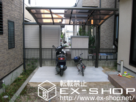 のサイクルポート・駐輪場 カーブポートシグマIII ミニ　積雪〜30cm対応 施工例