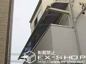 のバルコニー・ベランダ屋根 ライザーテラスII R型 ルーフタイプ 連棟 積雪〜20cm対応 施工例