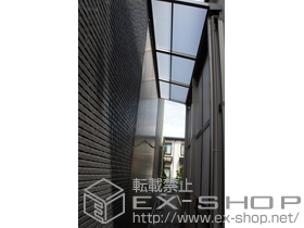 のテラス屋根 ライザーテラス  F型 テラスタイプ 単体 積雪〜30cm対応＋全面スクリーン　2段 施工例