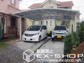 のカーポート カーブポートシグマIII ワイド 積雪〜20cm対応 施工例