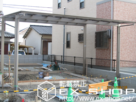 のカーポート アーキデュオ ワイド 積雪〜20cm対応 施工例