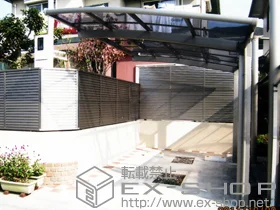 LIXIL リクシル(トステム)のカーポート カーブポートシグマIII 積雪～30㎝対応 施工例