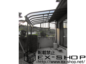 のテラス屋根 ヴェクターテラス R型 1500 テラスタイプ 単体　積雪〜50cm対応 施工例