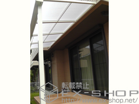 のテラス屋根 ライザーテラスII F型 単体 テラスタイプ 積雪〜20cm対応 施工例