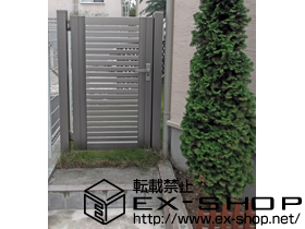 の門扉 シャレオR3型 片開き 柱使用 施工例