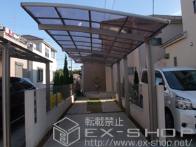 のカーポート カーブポートシグマIII 縦連棟 積雪〜30cm対応 施工例