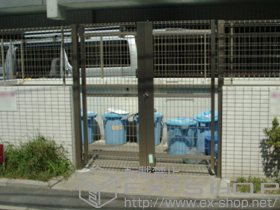 の門扉 ハイグリッド門扉NF1型 両開き 施工例