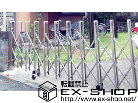 のカーゲート トリップゲート PB型 ノンレール 片開き 施工例