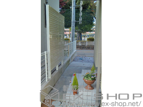 のフェンス・柵 プリレオR9型フェンス 多段柱施工 施工例