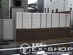 のフェンス・柵 ルーバーフェンス1型 施工例