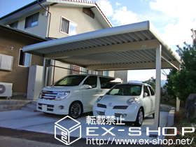 のカーポート レオンポートneo DX　2台用　角柱仕様　積雪〜50cm対応　 施工例