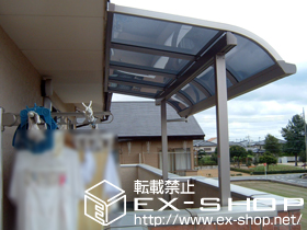 のバルコニー・ベランダ屋根 ライザーテラスII R型 屋根タイプ 積雪〜20cm対応 施工例