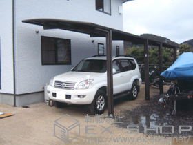 のカーポート カーブポートシグマIII 縦連棟　積雪〜30cm対応 施工例