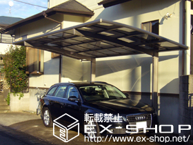 のカーポート カーブポートシグマ? 単体 積雪〜20cm対応 施工例