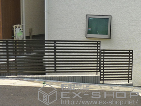 のフェンス・柵 プリレオR3型フェンス　フリーポール 施工例