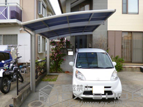 のカーポート レイナポート 積雪〜20ｃｍ対応+レイナポート 着脱式サポート 施工例