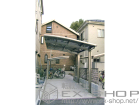 のサイクルポート・駐輪場 カーブポートシグマIII ミニ積雪〜20cm対応 施工例