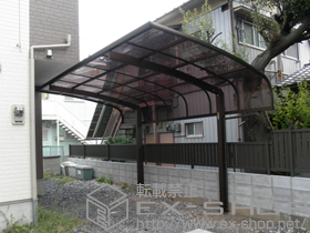 のカーポート レイナキャップポート 単体 積雪〜20?対応 施工例